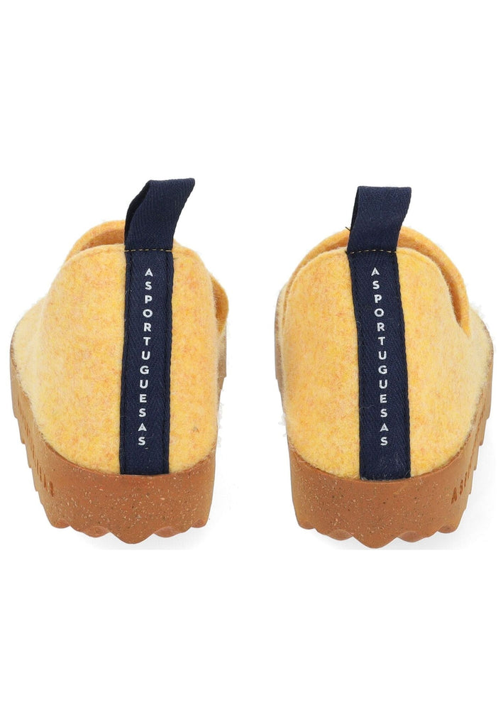 ASPORTUGUESAS Hausschuhe Filz Gelb
