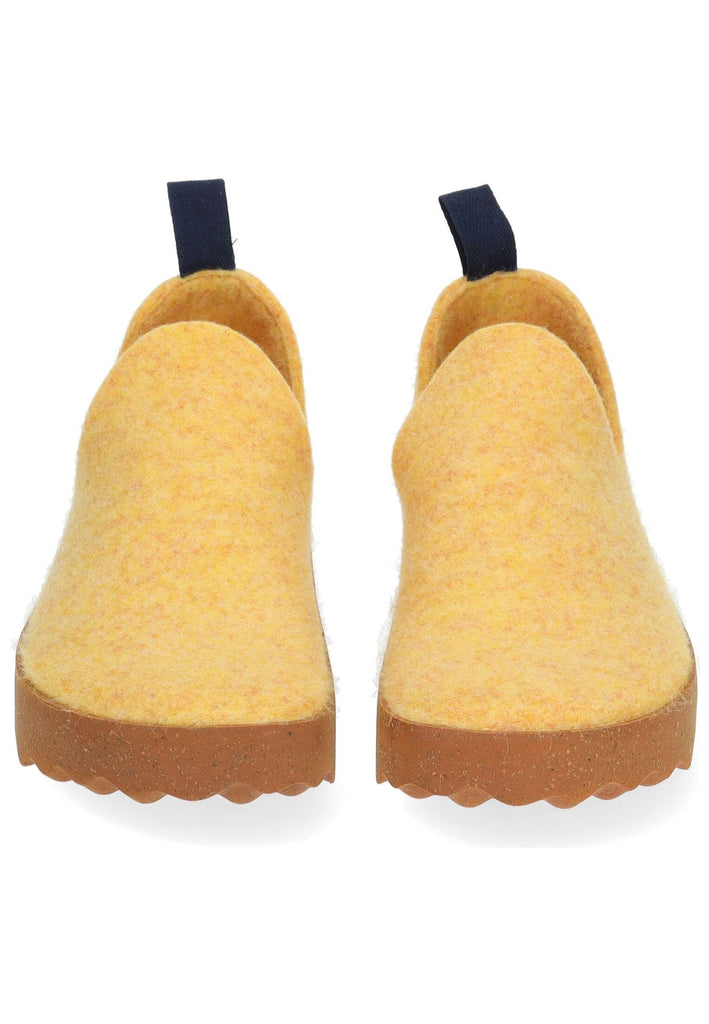 ASPORTUGUESAS Hausschuhe Filz Gelb