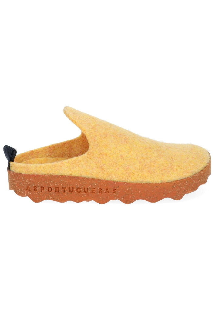 ASPORTUGUESAS Hausschuhe Filz Gelb