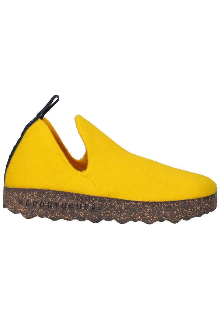 ASPORTUGUESAS Hausschuhe Filz Gelb