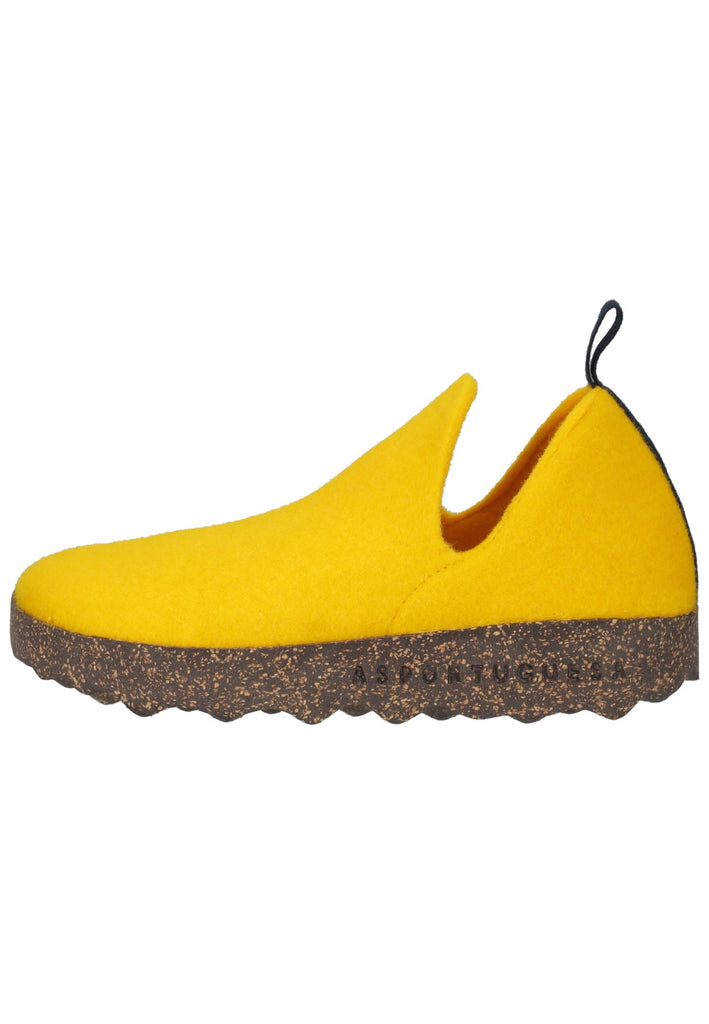 ASPORTUGUESAS Hausschuhe Filz Gelb