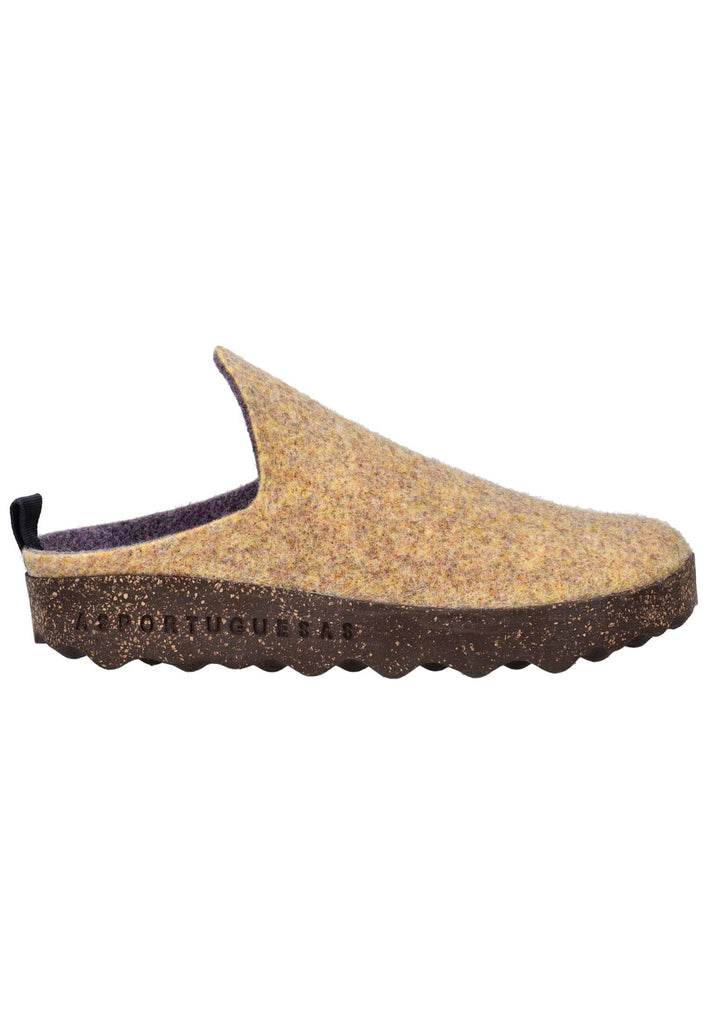 ASPORTUGUESAS Hausschuhe Filz Gelb