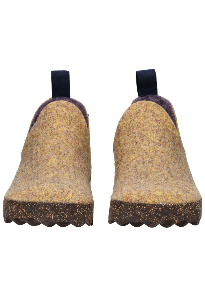 ASPORTUGUESAS Hausschuhe Filz Gelb