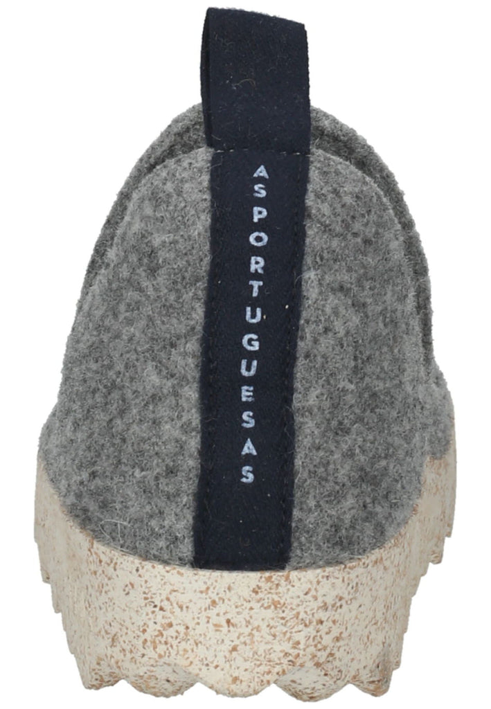 ASPORTUGUESAS Hausschuhe Filz Grau