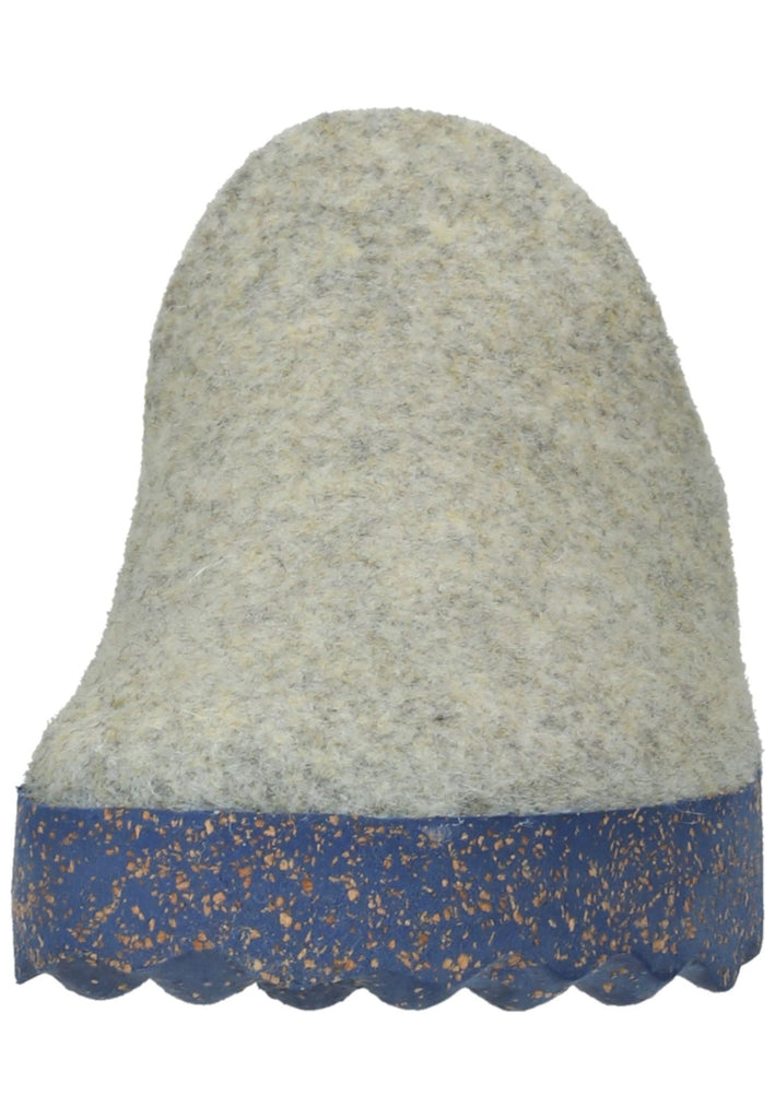 ASPORTUGUESAS Hausschuhe Filz Grau/Gelb