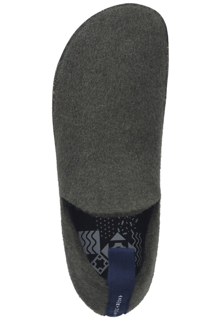 ASPORTUGUESAS Hausschuhe Filz Grün