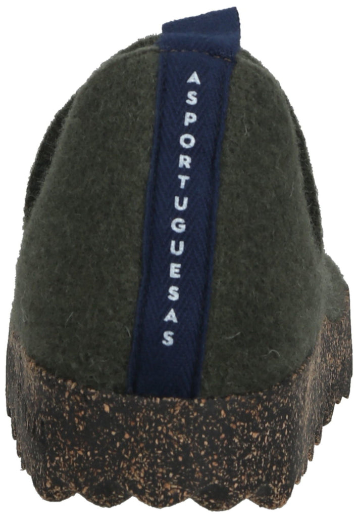 ASPORTUGUESAS Hausschuhe Filz Grün