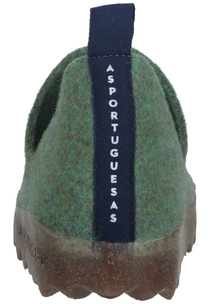 ASPORTUGUESAS Hausschuhe Filz Grün