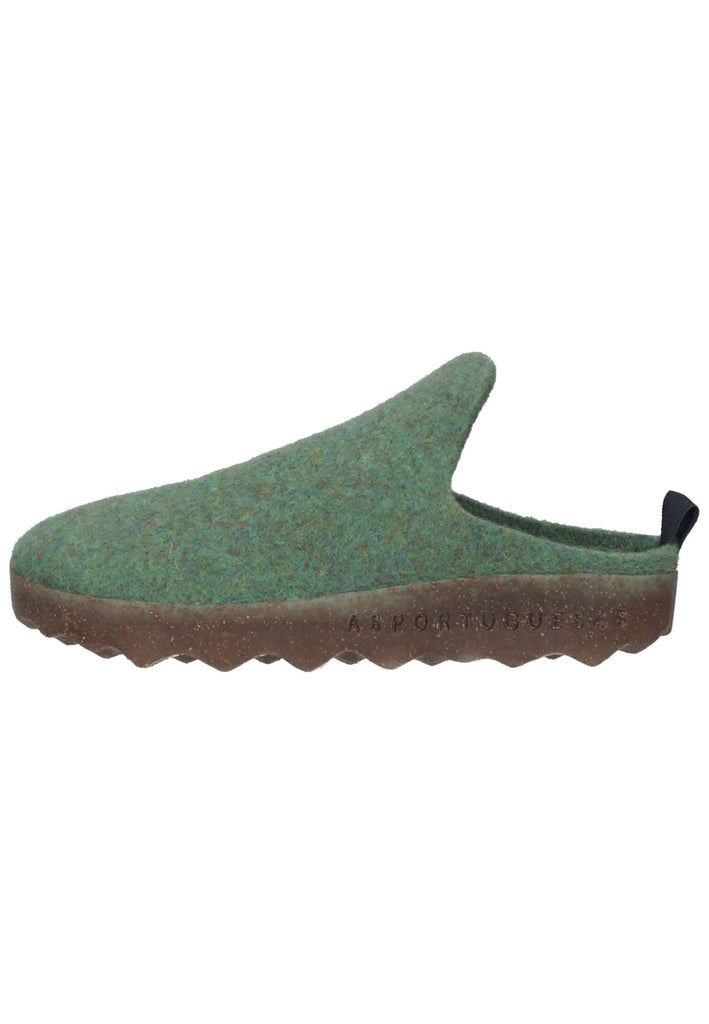 ASPORTUGUESAS Hausschuhe Filz Grün