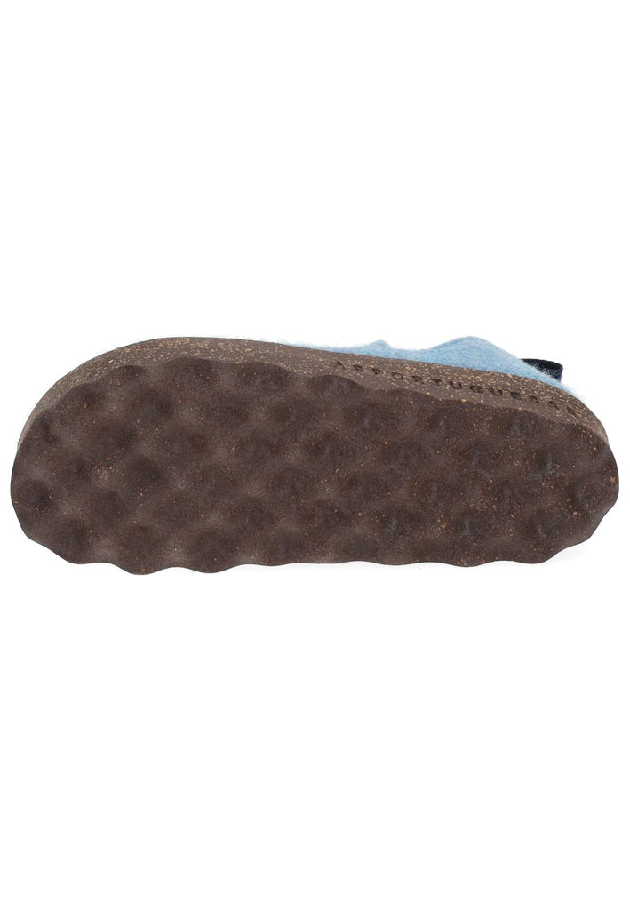 ASPORTUGUESAS Hausschuhe Filz Hellblau