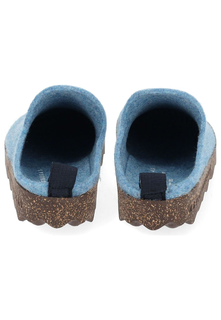 ASPORTUGUESAS Hausschuhe Filz Hellblau