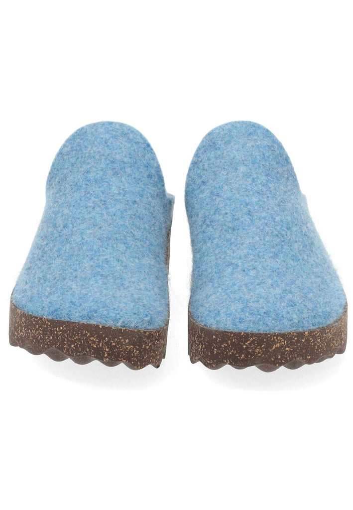 ASPORTUGUESAS Hausschuhe Filz Hellblau