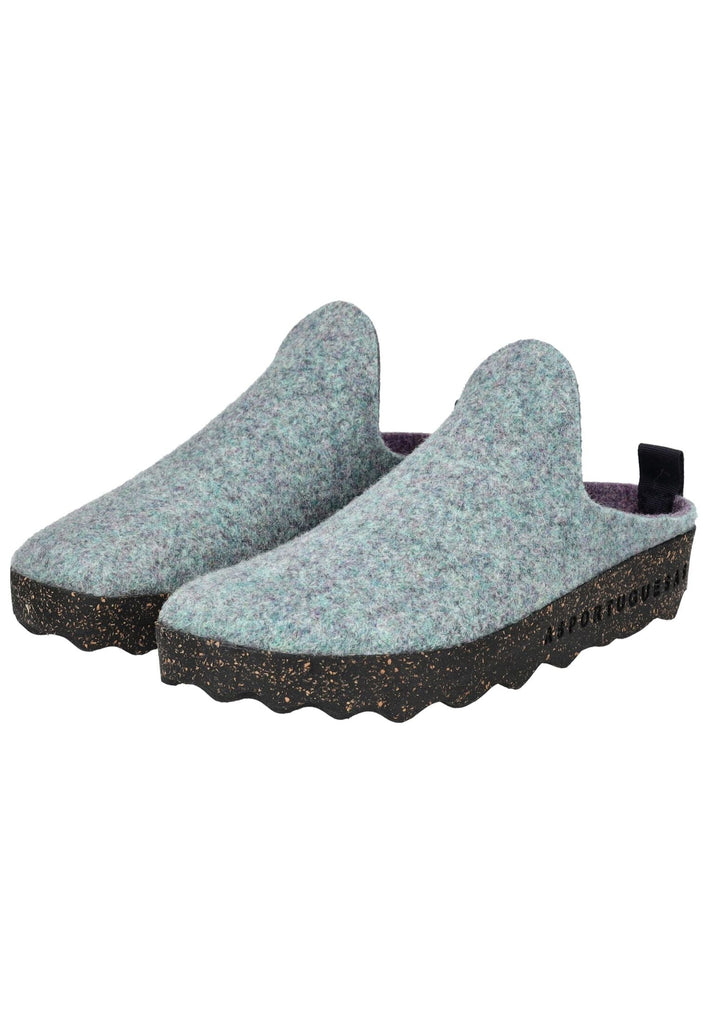 ASPORTUGUESAS Hausschuhe Filz Hellgrün