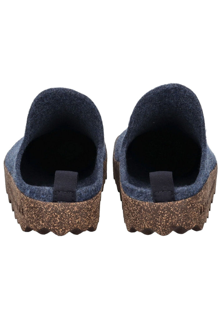 ASPORTUGUESAS Hausschuhe Filz Mittelblau