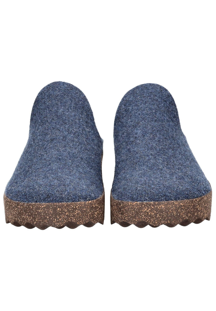 ASPORTUGUESAS Hausschuhe Filz Mittelblau