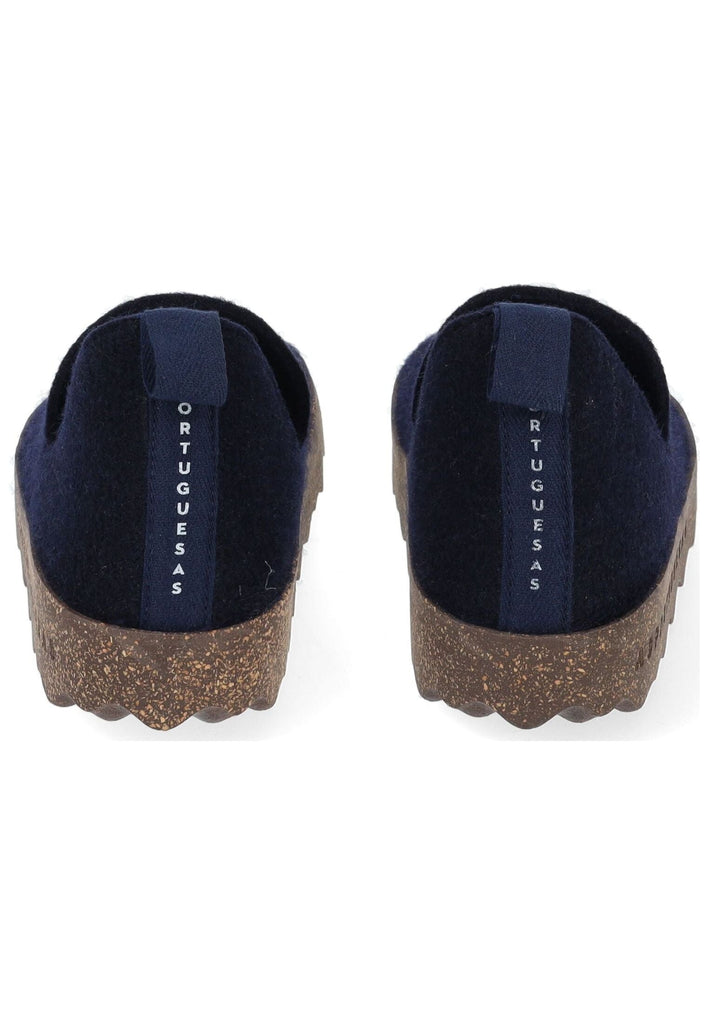 ASPORTUGUESAS Hausschuhe Filz Navy