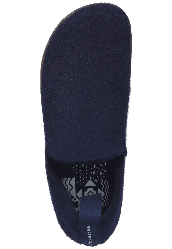 ASPORTUGUESAS Hausschuhe Filz Navy