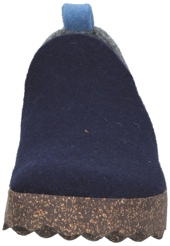 ASPORTUGUESAS Hausschuhe Filz Navy/Grau