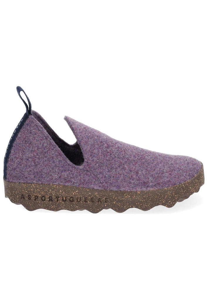 ASPORTUGUESAS Hausschuhe Filz Purple