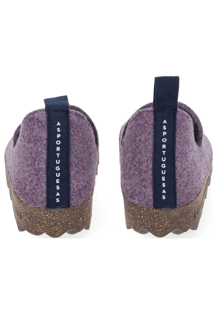 ASPORTUGUESAS Hausschuhe Filz Purple