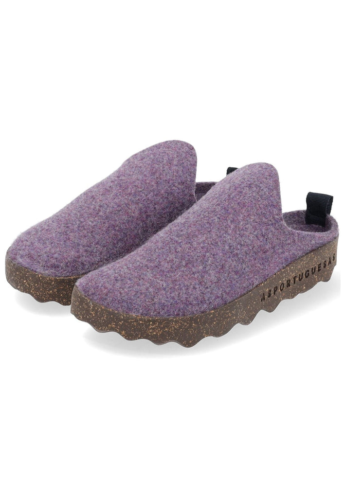 ASPORTUGUESAS Hausschuhe Filz Purple