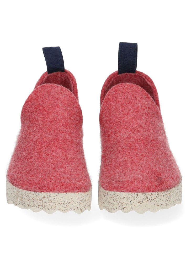 ASPORTUGUESAS Hausschuhe Filz Rot