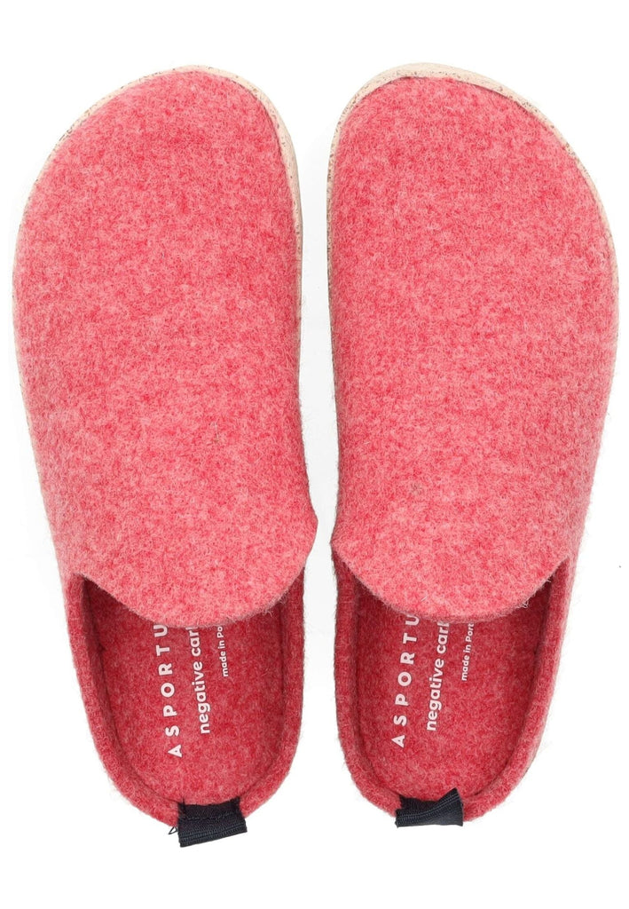 ASPORTUGUESAS Hausschuhe Filz Rot