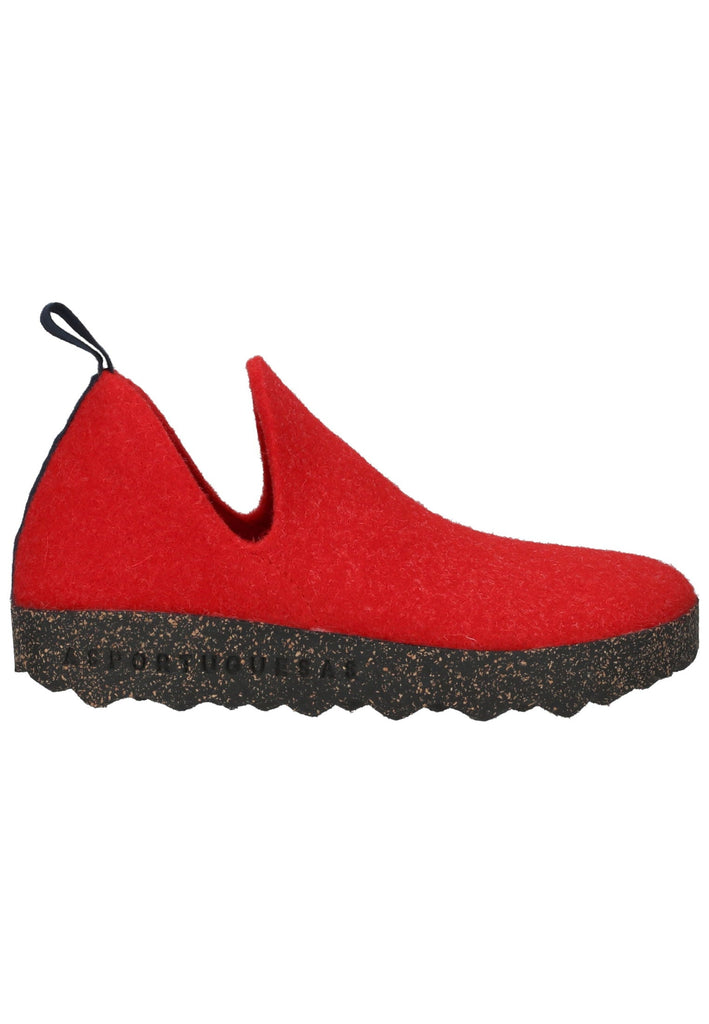 ASPORTUGUESAS Hausschuhe Filz Rot