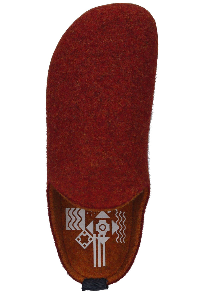 ASPORTUGUESAS Hausschuhe Filz Rot
