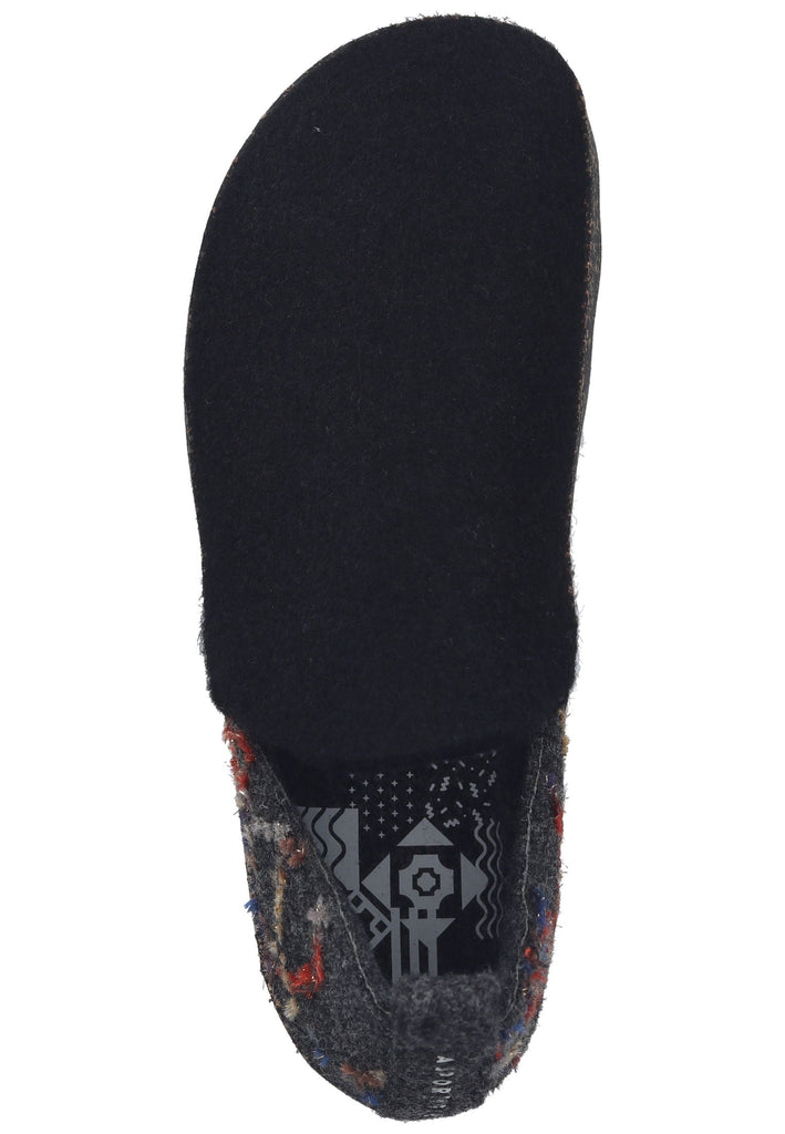 ASPORTUGUESAS Hausschuhe Filz Schwarz