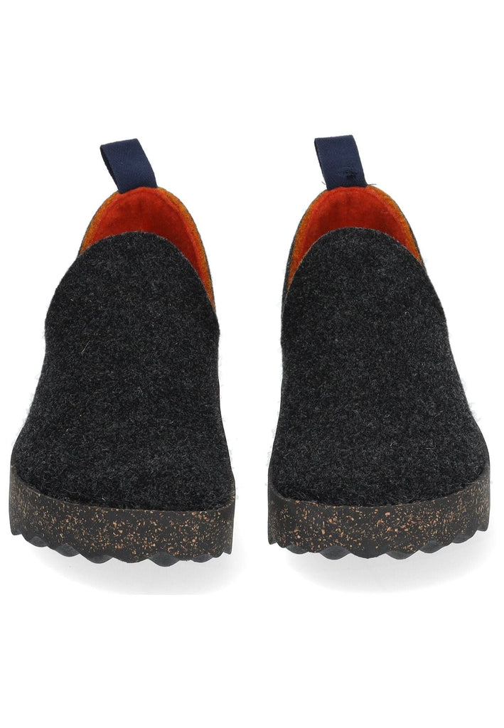 ASPORTUGUESAS Hausschuhe Filz Schwarz Multi