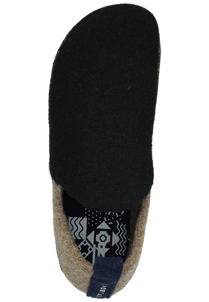 ASPORTUGUESAS Hausschuhe Filz Schwarz Multi