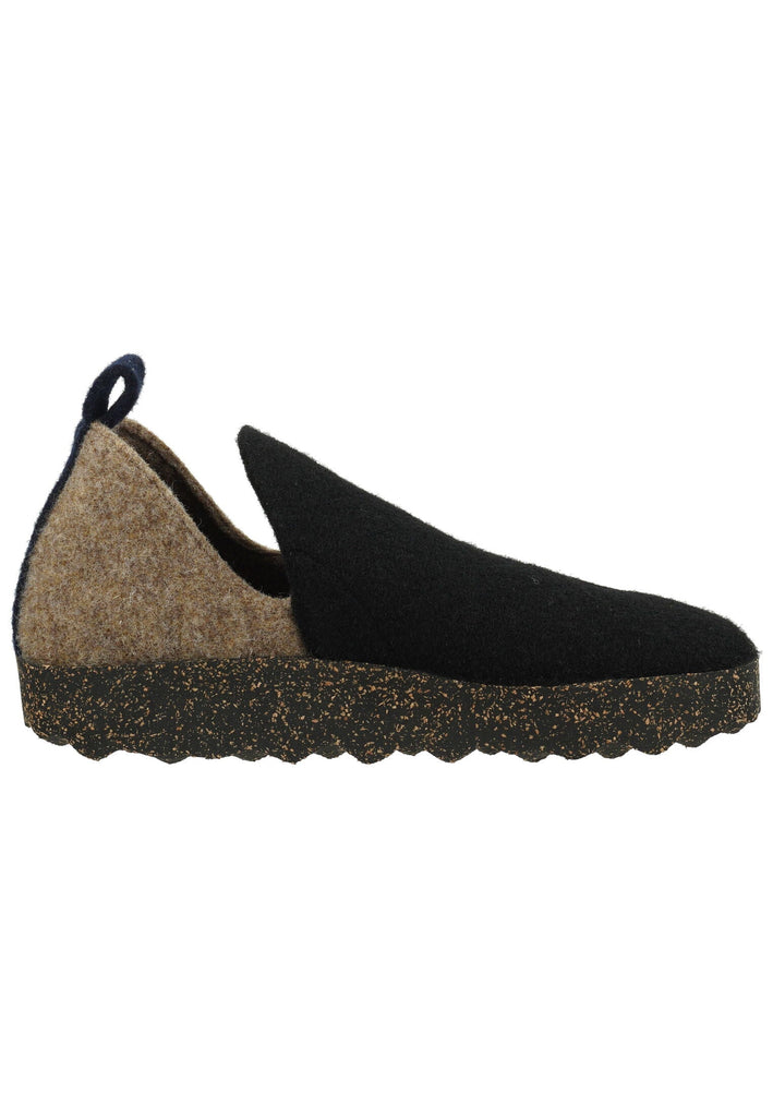 ASPORTUGUESAS Hausschuhe Filz Schwarz Multi