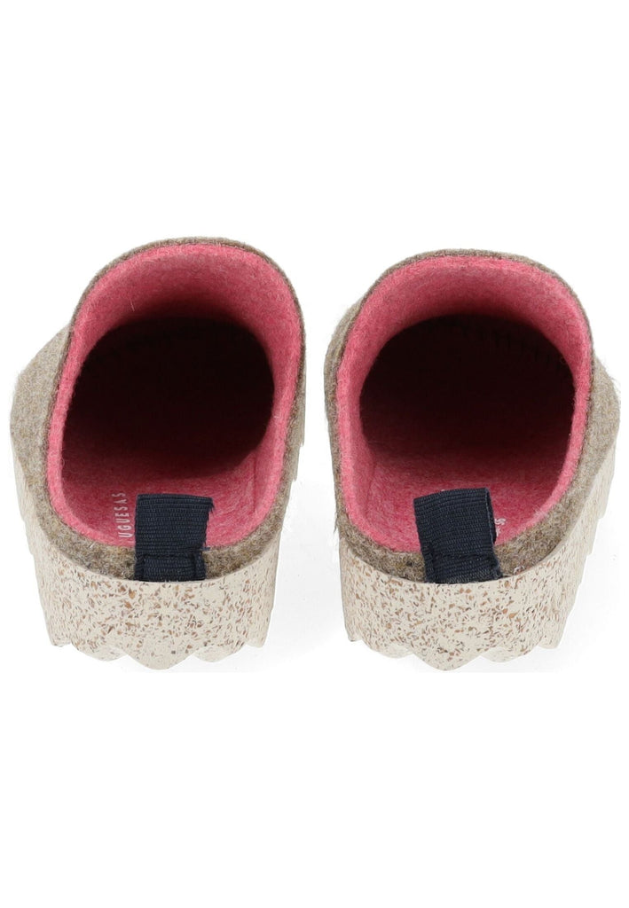 ASPORTUGUESAS Hausschuhe Filz Taupe