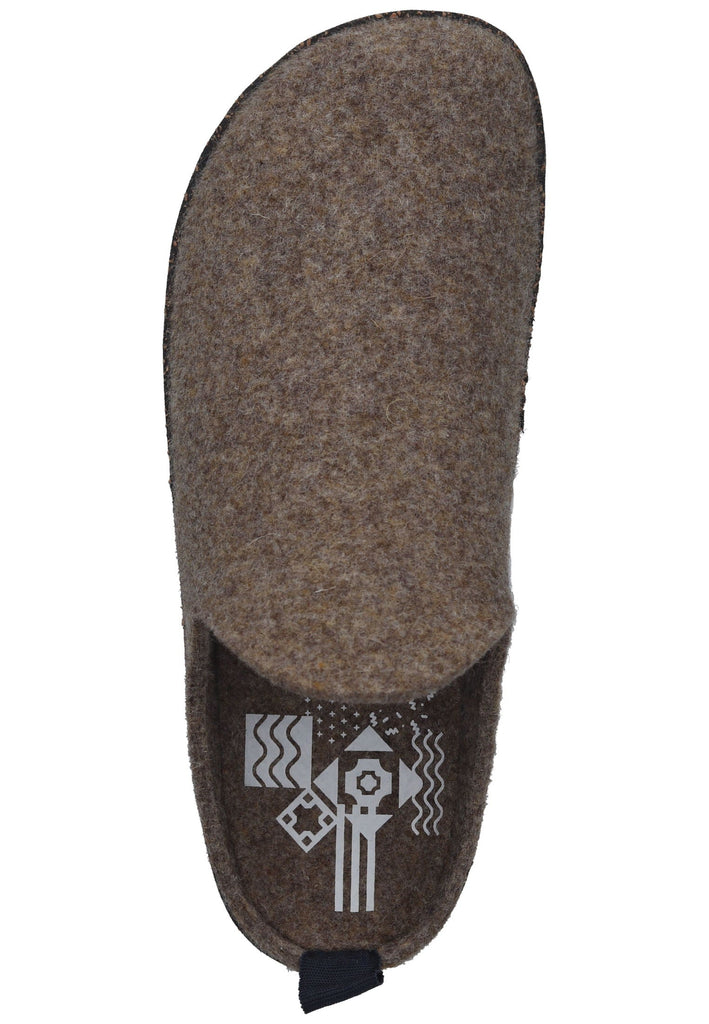 ASPORTUGUESAS Hausschuhe Filz Taupe