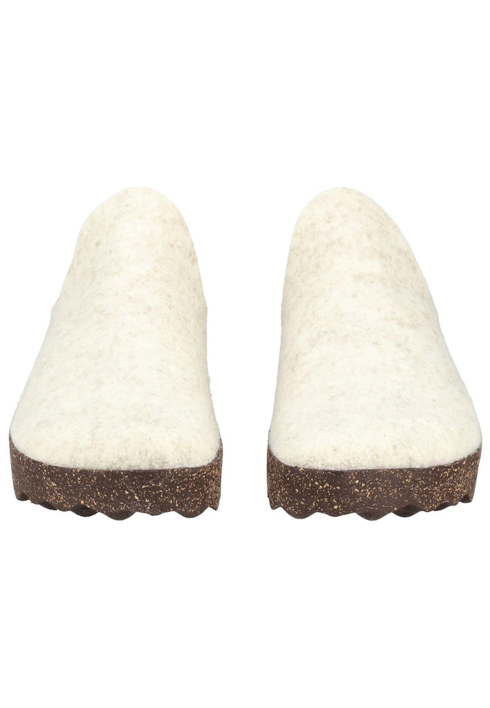ASPORTUGUESAS Hausschuhe Filz Weiß