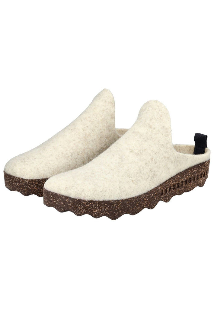ASPORTUGUESAS Hausschuhe Filz Weiß