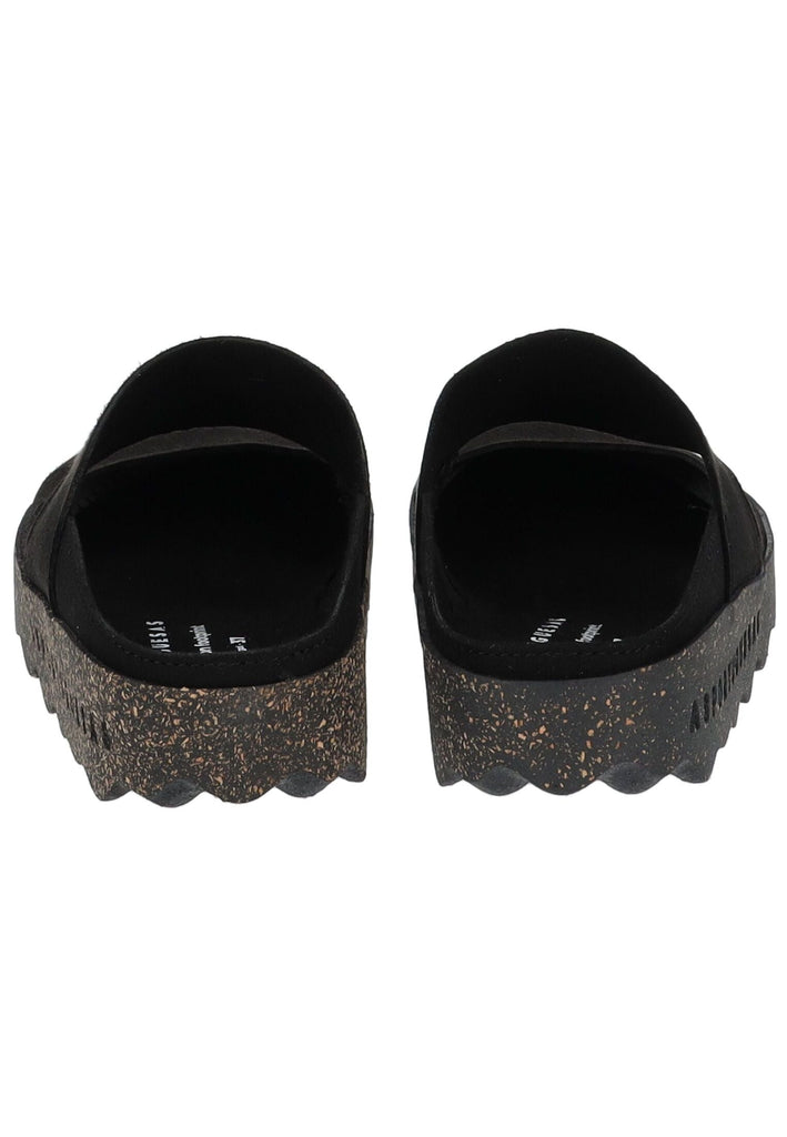 ASPORTUGUESAS Hausschuhe Leder Schwarz