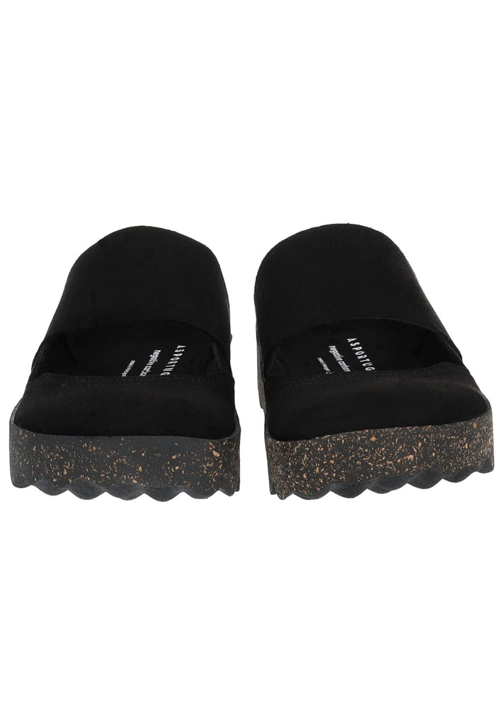 ASPORTUGUESAS Hausschuhe Leder Schwarz