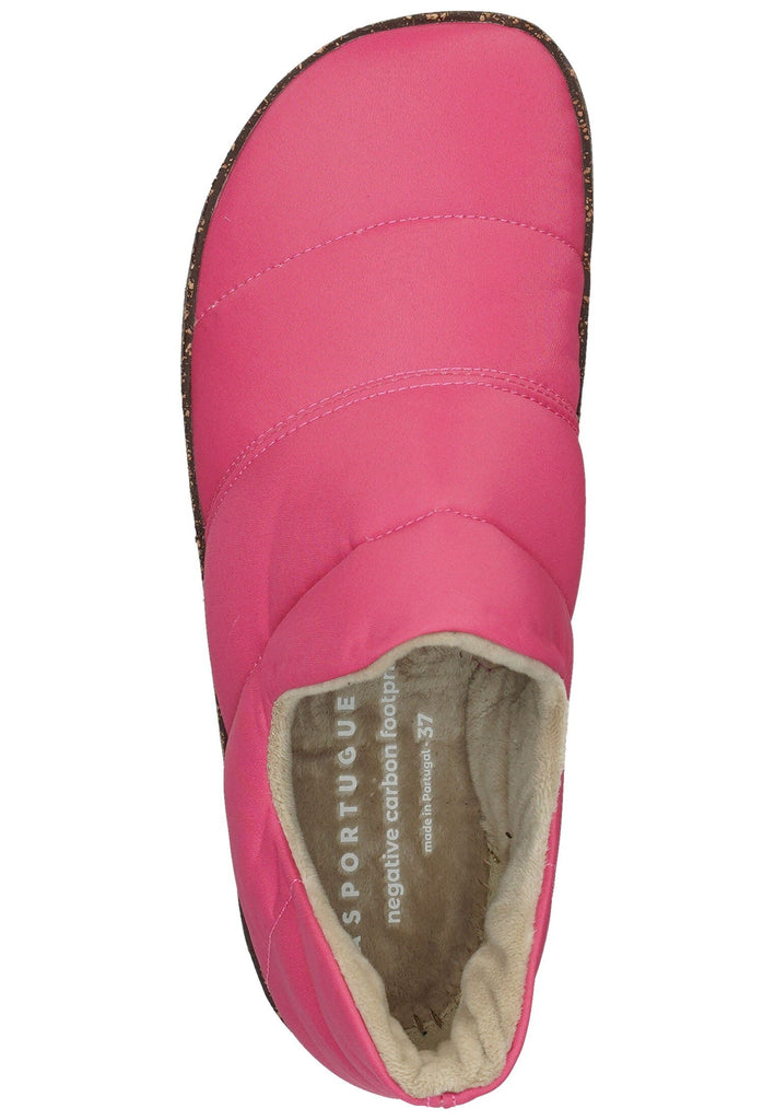 ASPORTUGUESAS Hausschuhe Nylon Pink Warmfutter