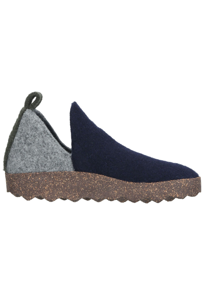 ASPORTUGUESAS Hausschuhe Textil Blau/Grau