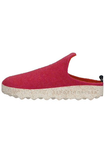 Pantoletten ASPORTUGUESAS Hausschuhe Filz Fuchsia