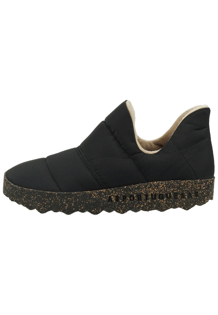 Pantoletten ASPORTUGUESAS Hausschuhe Nylon Schwarz Warmfutter