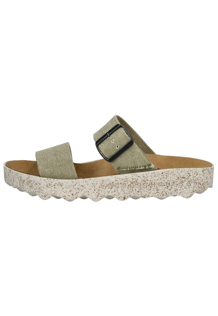 Pantoletten ASPORTUGUESAS Pantoletten Baumwolle Khaki