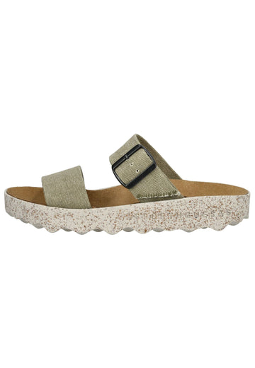 Pantoletten ASPORTUGUESAS Pantoletten Baumwolle Khaki
