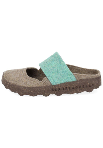 Pantoletten ASPORTUGUESAS Pantoletten Filz Taupe