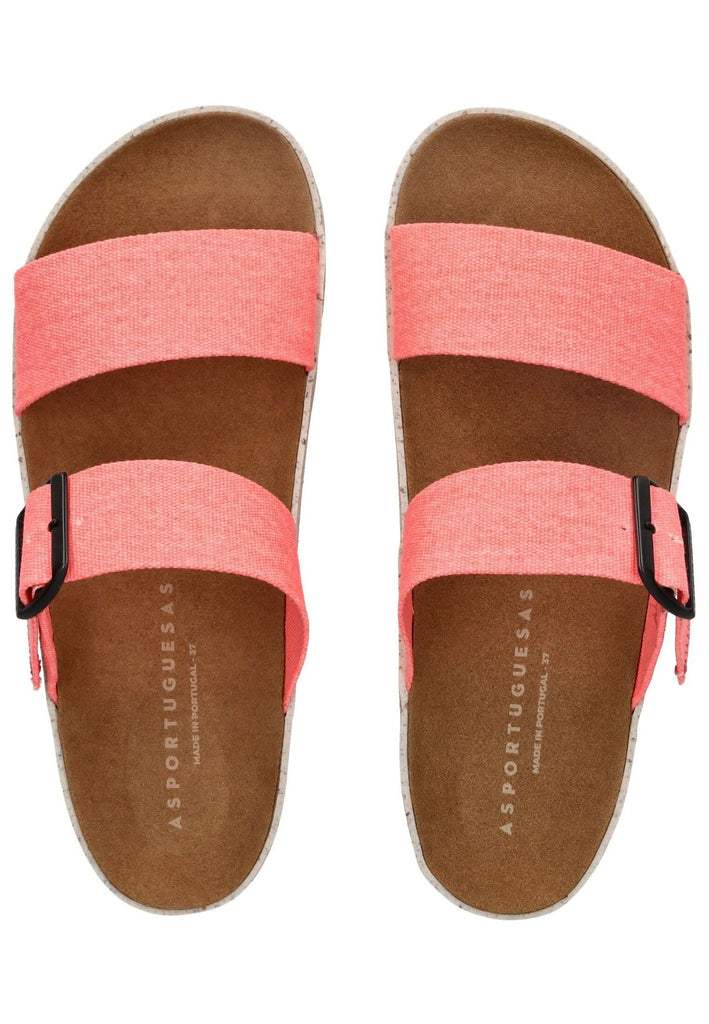 ASPORTUGUESAS Pantoletten Baumwolle Coral