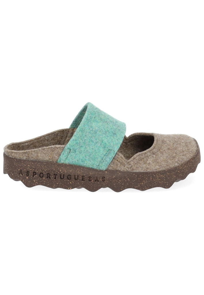 ASPORTUGUESAS Pantoletten Filz Taupe
