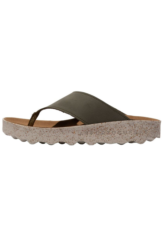 ASPORTUGUESAS Pantoletten Leder Khaki