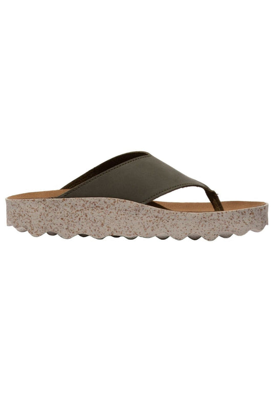 ASPORTUGUESAS Pantoletten Leder Khaki